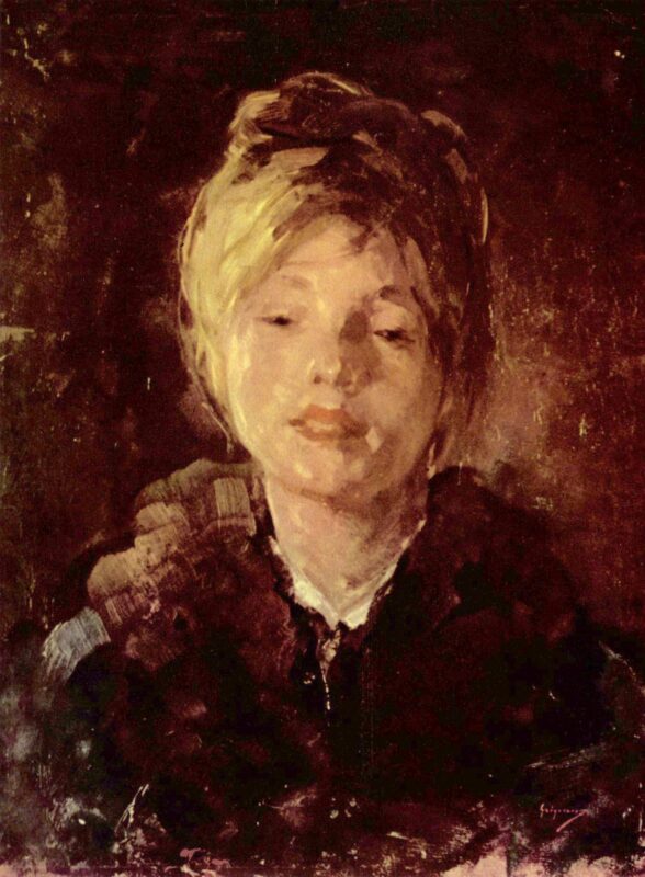 Portrait of a Girl – Nicolae Grigorescu Tablo