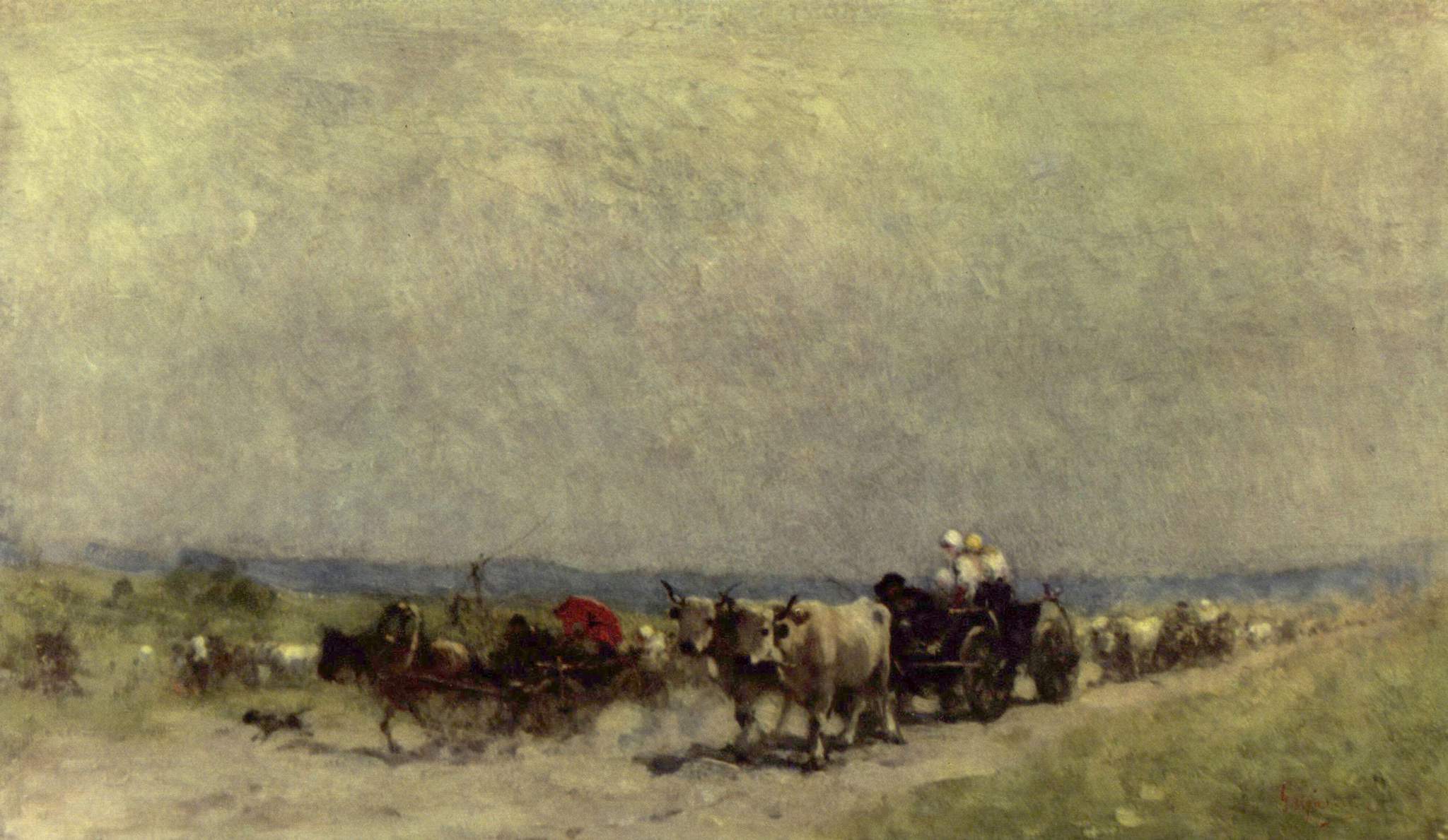 Returning from the fair - Nicolae Grigorescu Tablo