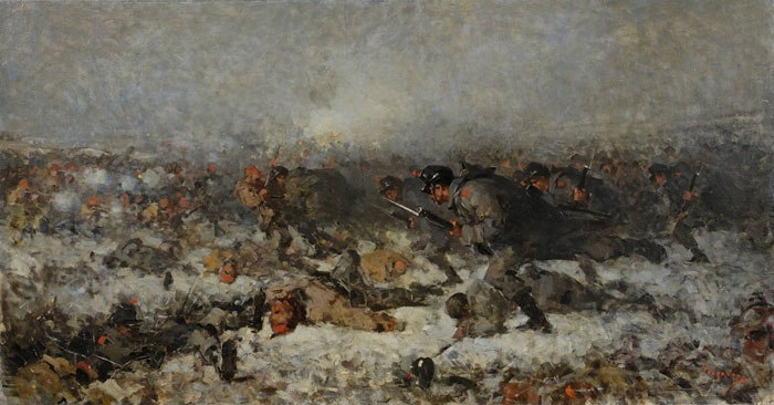 Smârdan Attack (1878) - Nicolae Grigorescu Tablo