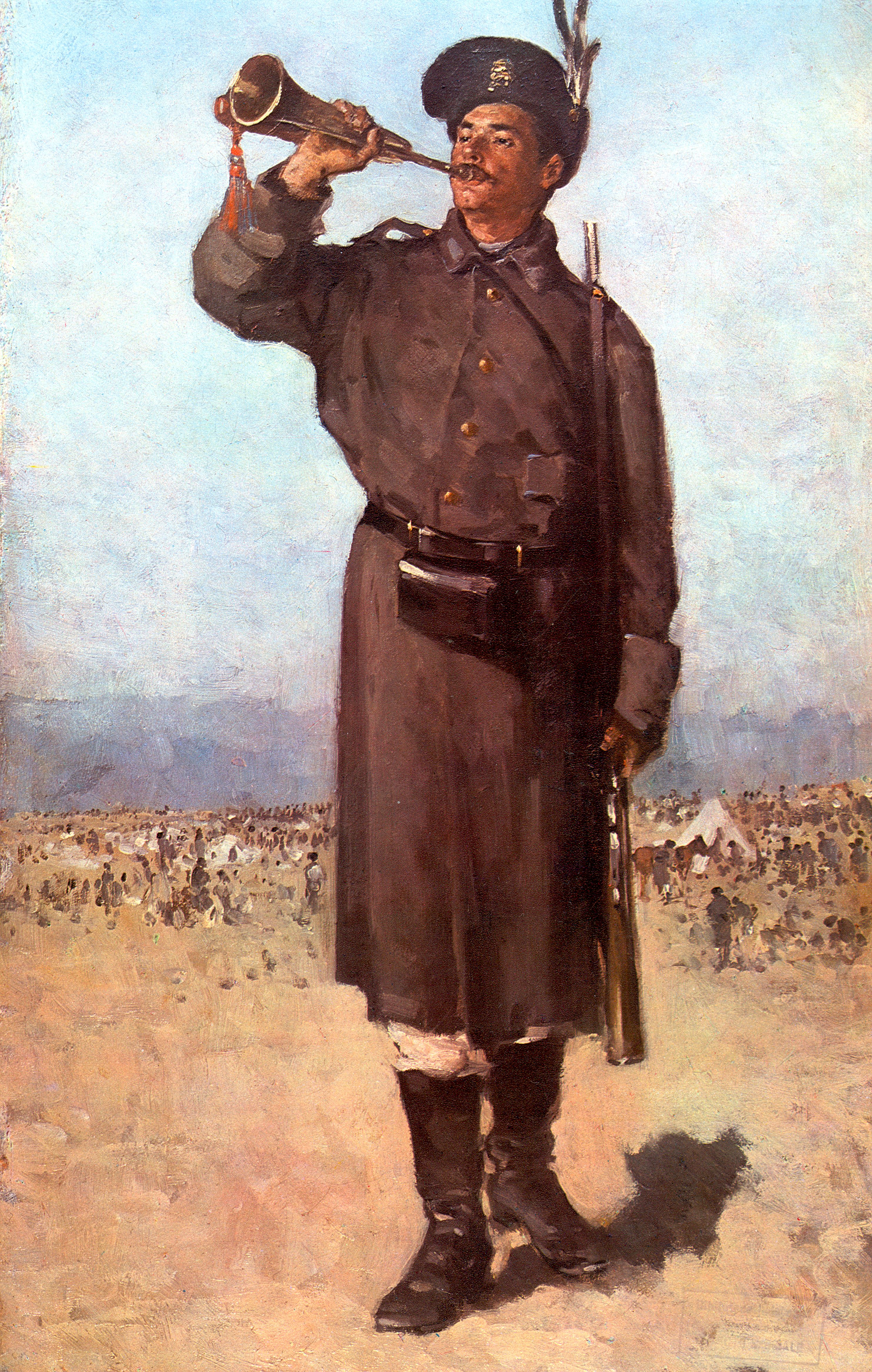 The Blower - Nicolae Grigorescu Tablo