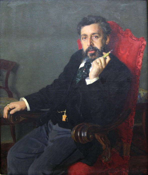 Portrait of the collector Alexander Petrovich Russov (1900) - Nikolai Kuznetsov Tablo