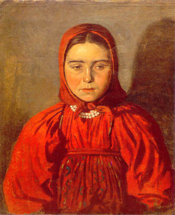 The girl in red - Nikolai Kuznetsov Tablo