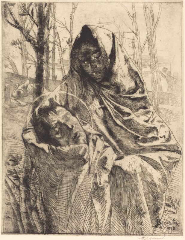 A Martyr (1883) - Paul-Albert Besnard Tablo