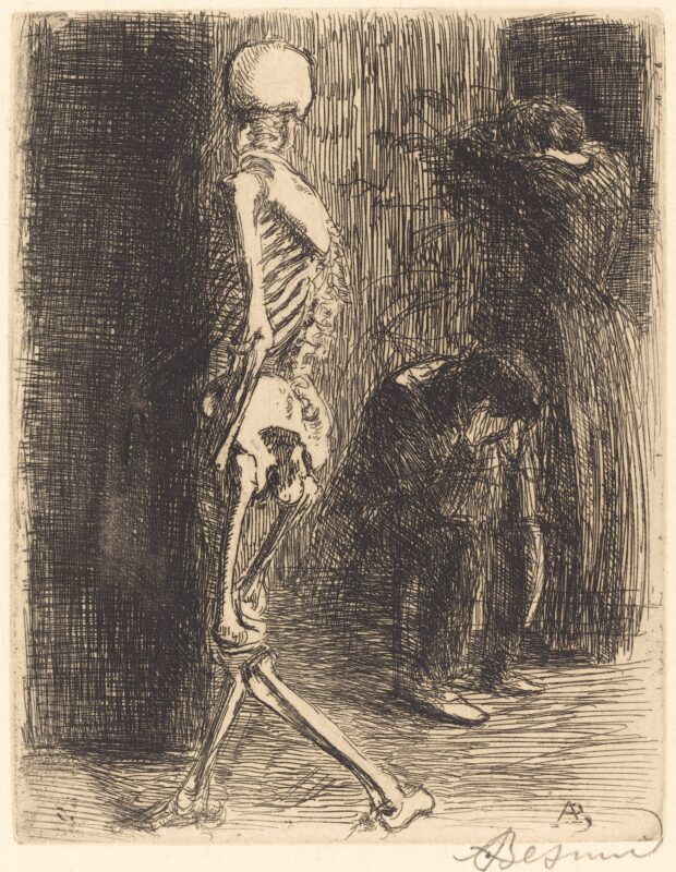 After the Visit (1900) - Paul-Albert Besnard Tablo