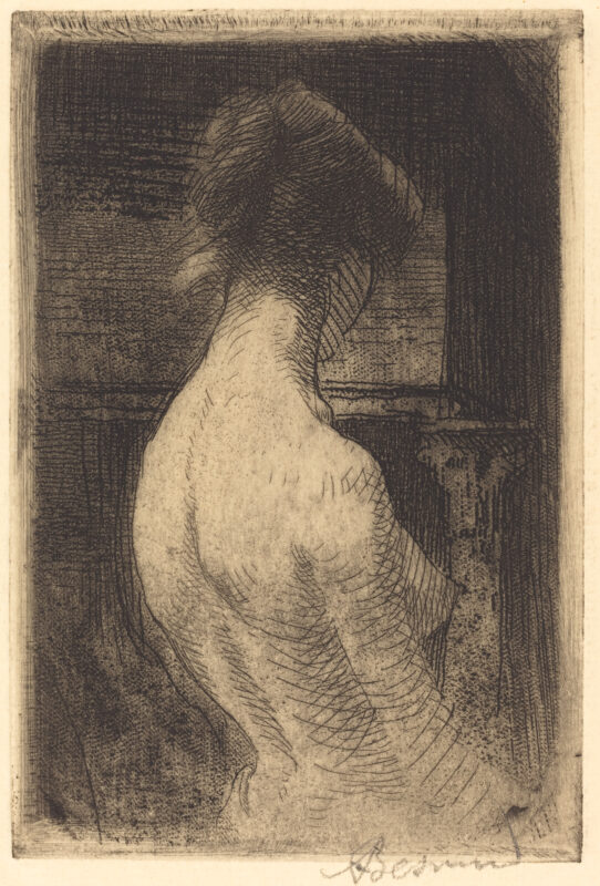 Back of a Woman (1889) - Paul-Albert Besnard Tablo