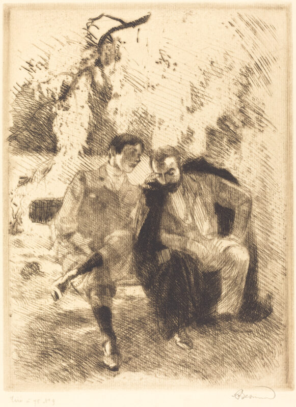 Confidences (1900) - Paul-Albert Besnard Tablo