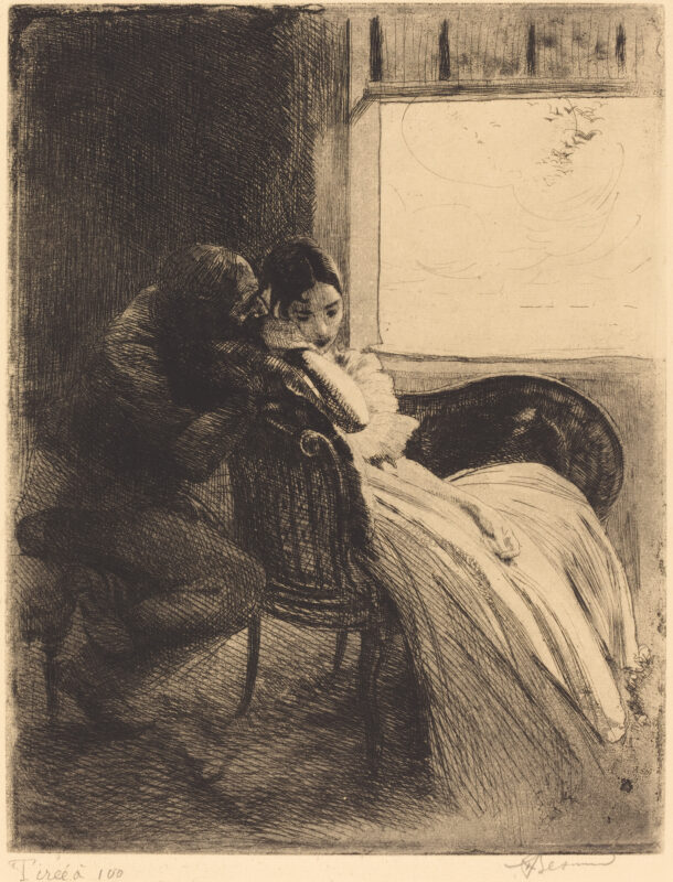 Flirtation (1886) - Paul-Albert Besnard Tablo