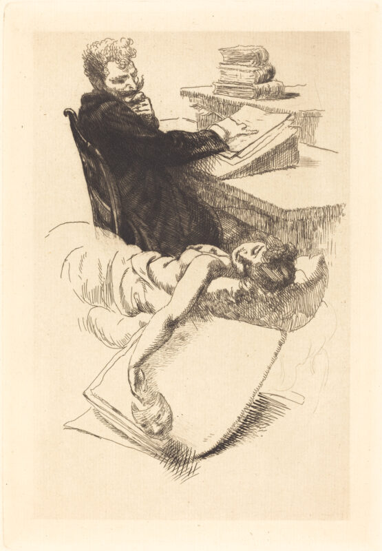 Frontispiece for l'affaire Clémenceau (1905) - Paul-Albert Besnard Tablo