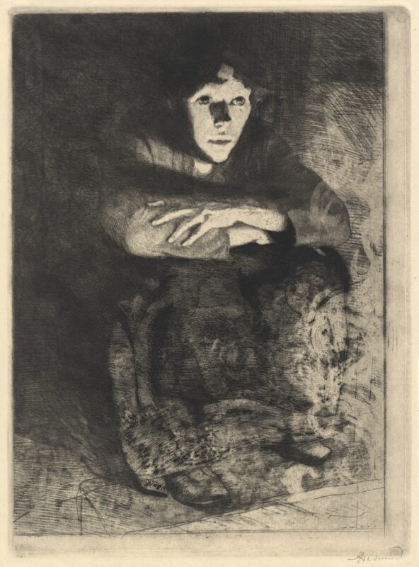 In the Embers (1887) – Paul-Albert Besnard Tablo
