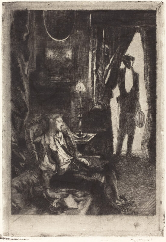 Iza Sleeping (1885) - Paul-Albert Besnard Tablo