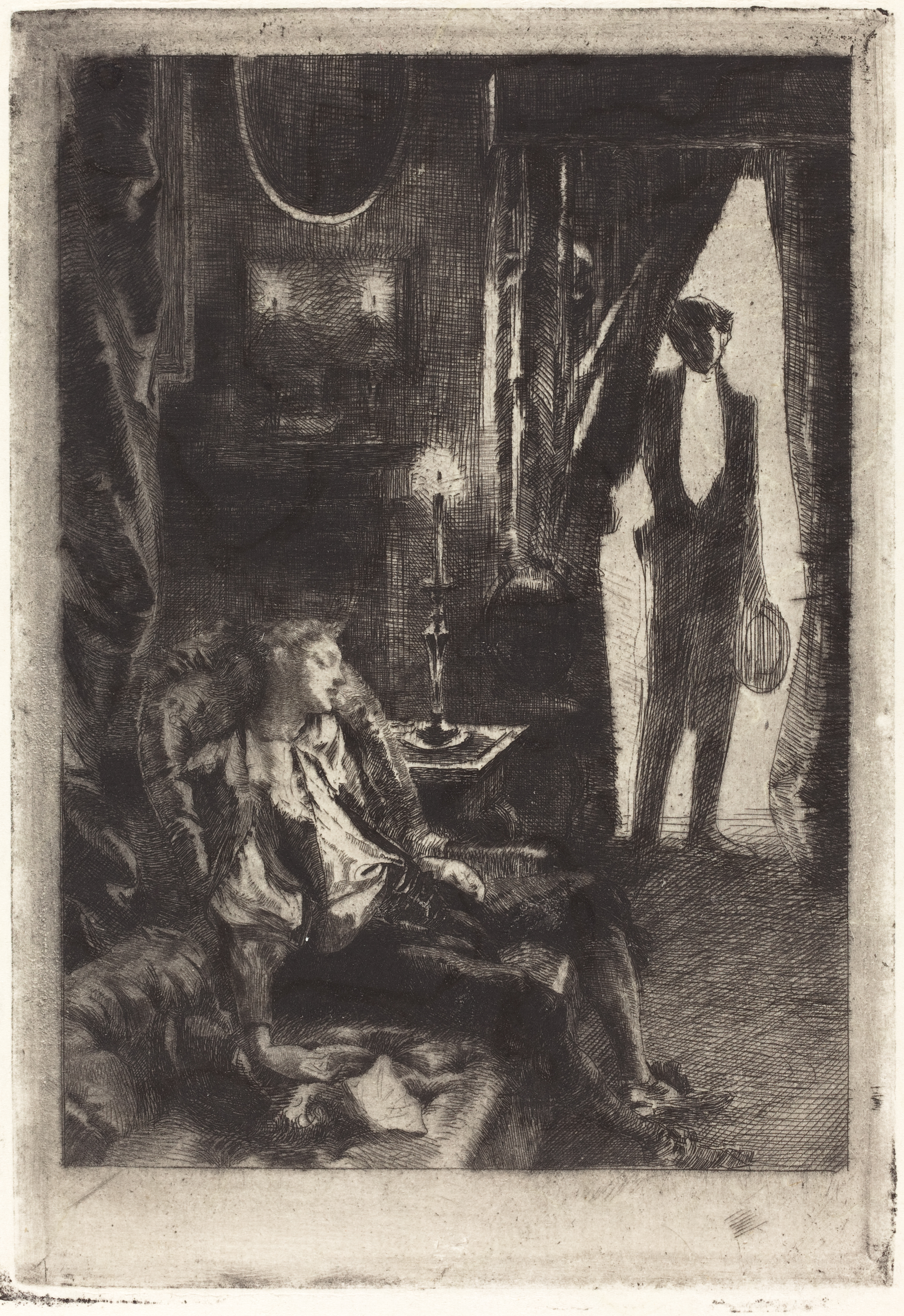 Iza Sleeping (1885) - Paul-Albert Besnard Tablo