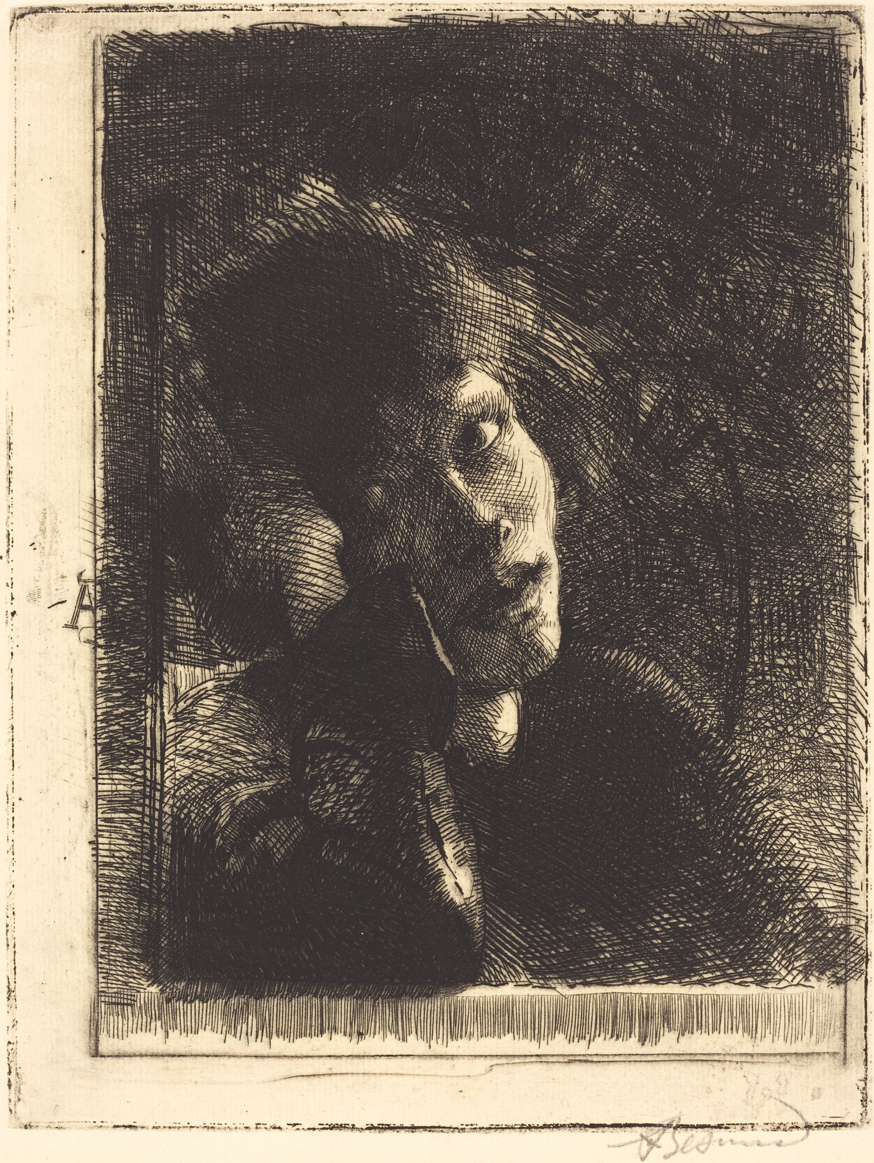 La Muse Accoudée (1884) - Paul-Albert Besnard Tablo
