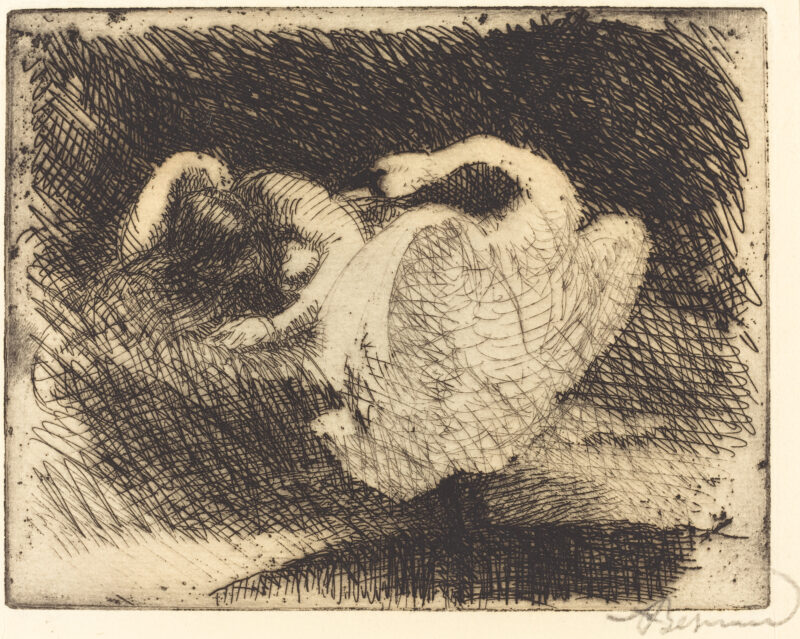 Leda Sleeping (1913) - Paul-Albert Besnard Tablo