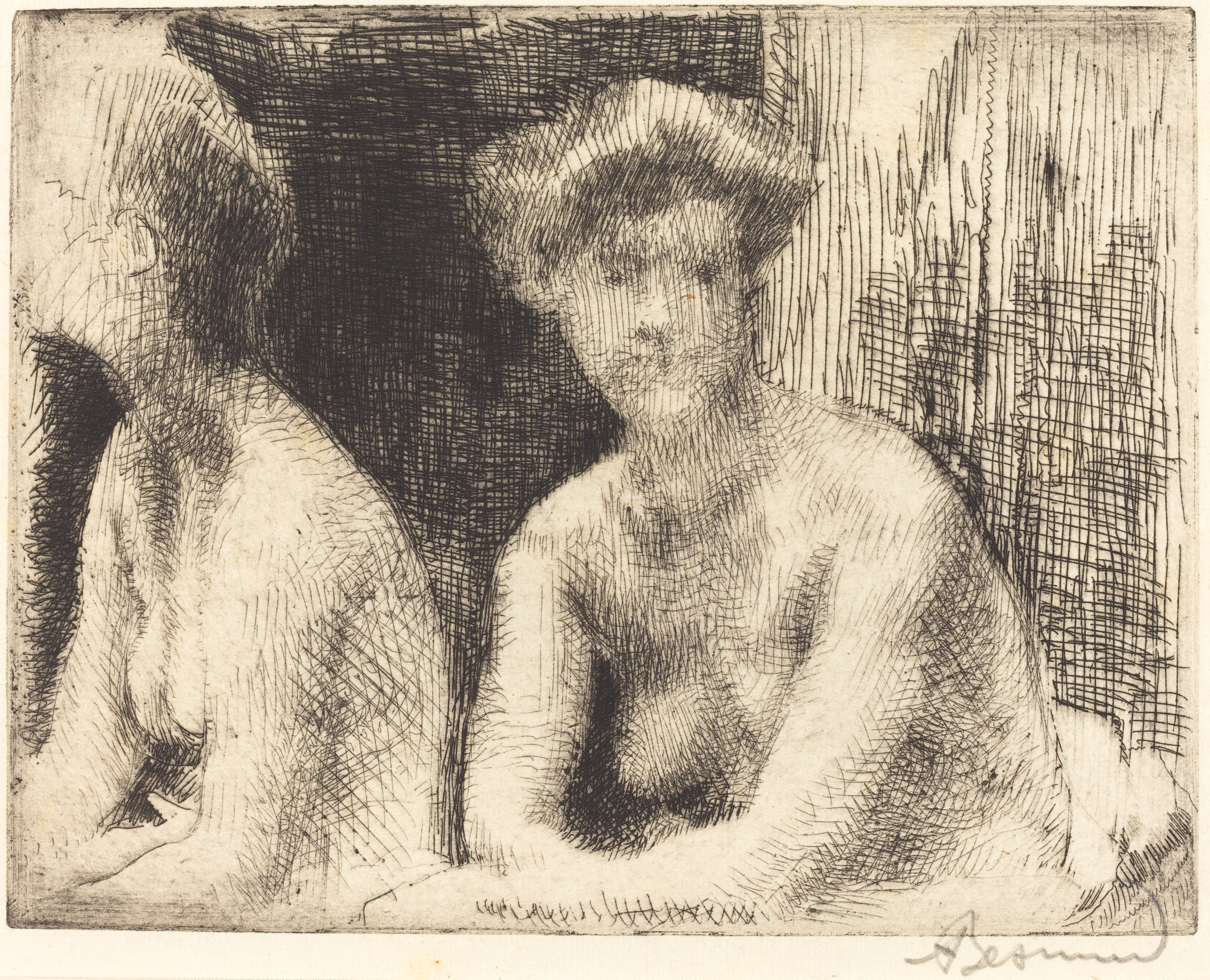 Nude Woman by a Looking Glass (1889) - Paul-Albert Besnard Tablo
