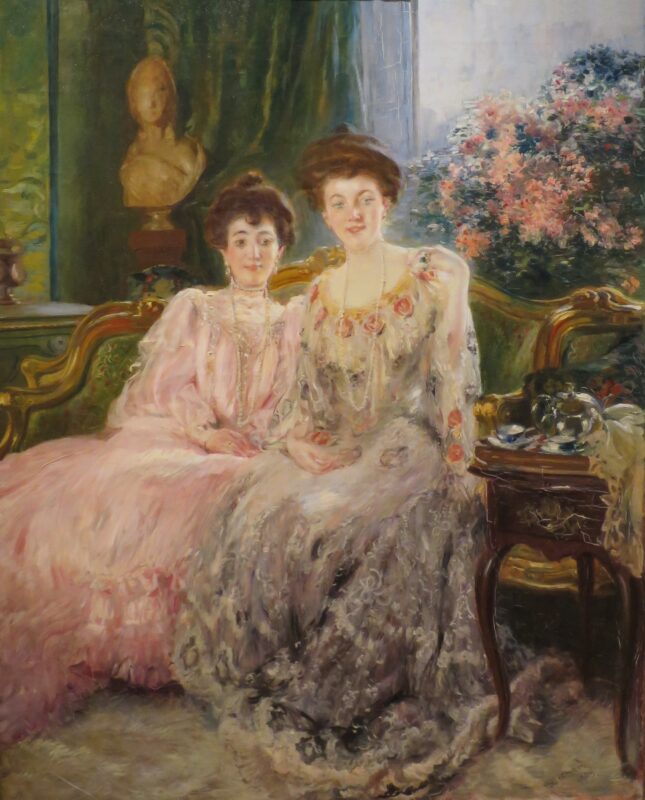 Portrait of the Kharitonenko Sisters (1903) - Paul-Albert Besnard Tablo