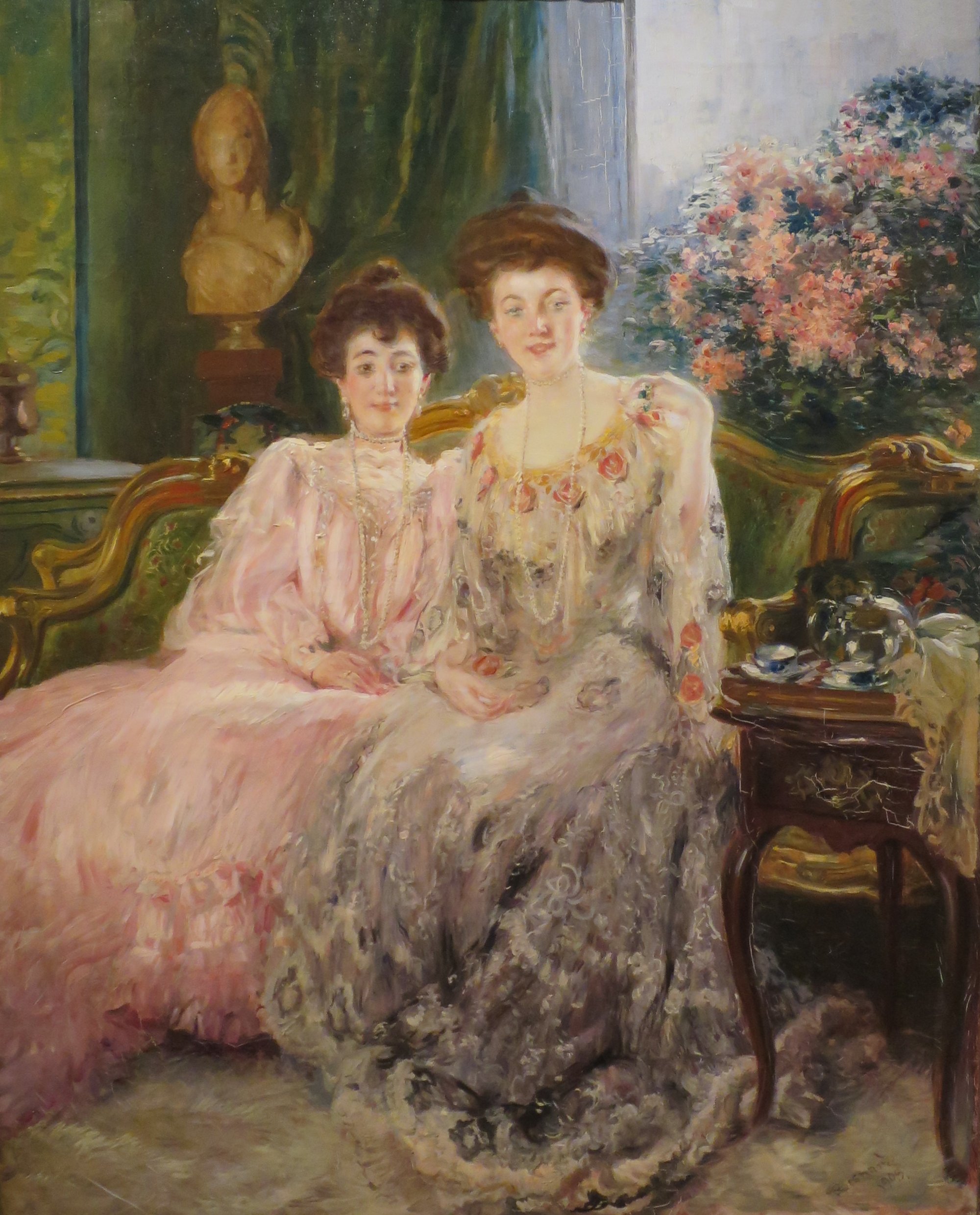 Portrait of the Kharitonenko Sisters (1903) - Paul-Albert Besnard Tablo