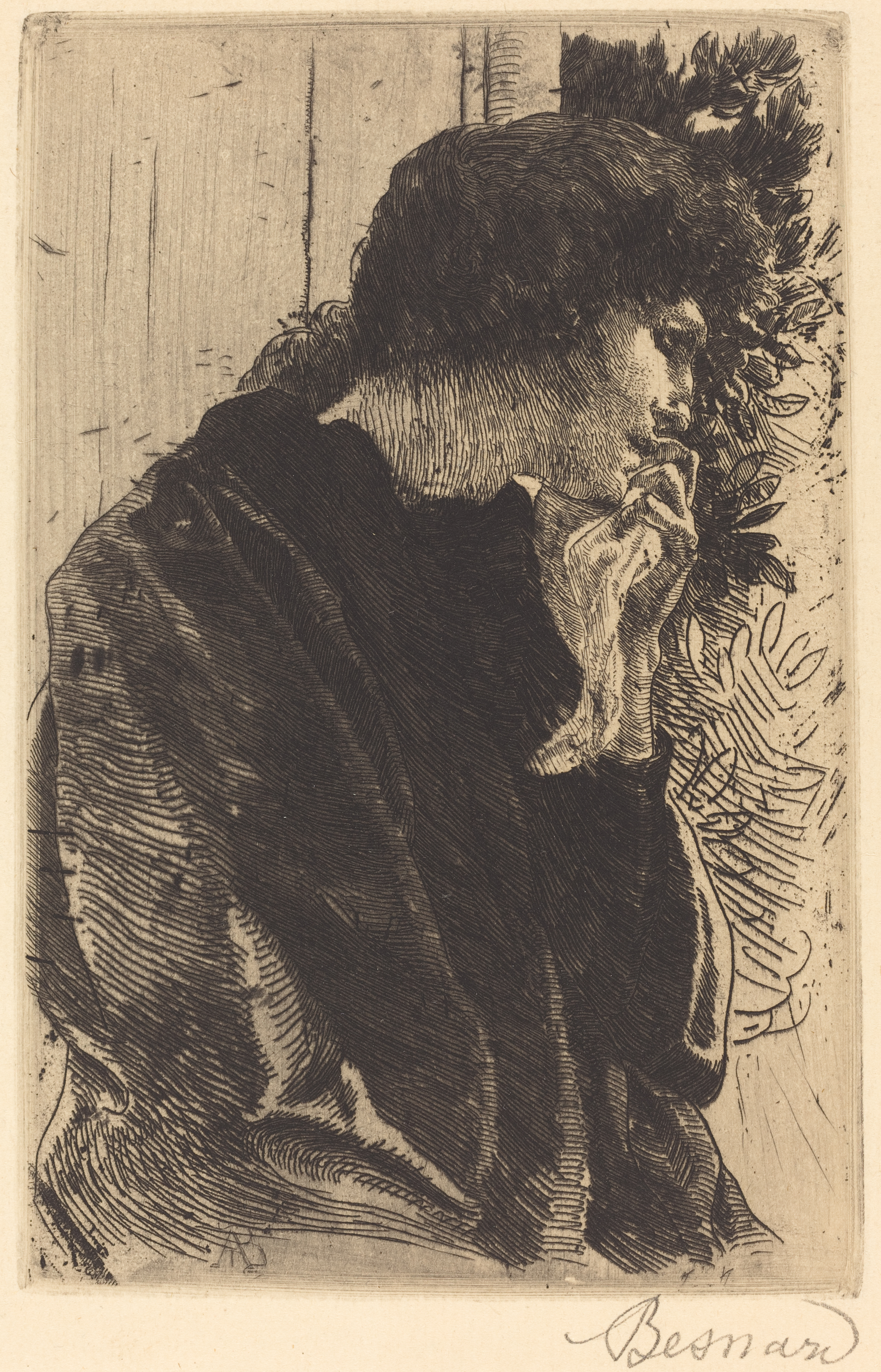 Sadness (tristesse) (1877) - Paul-Albert Besnard Tablo