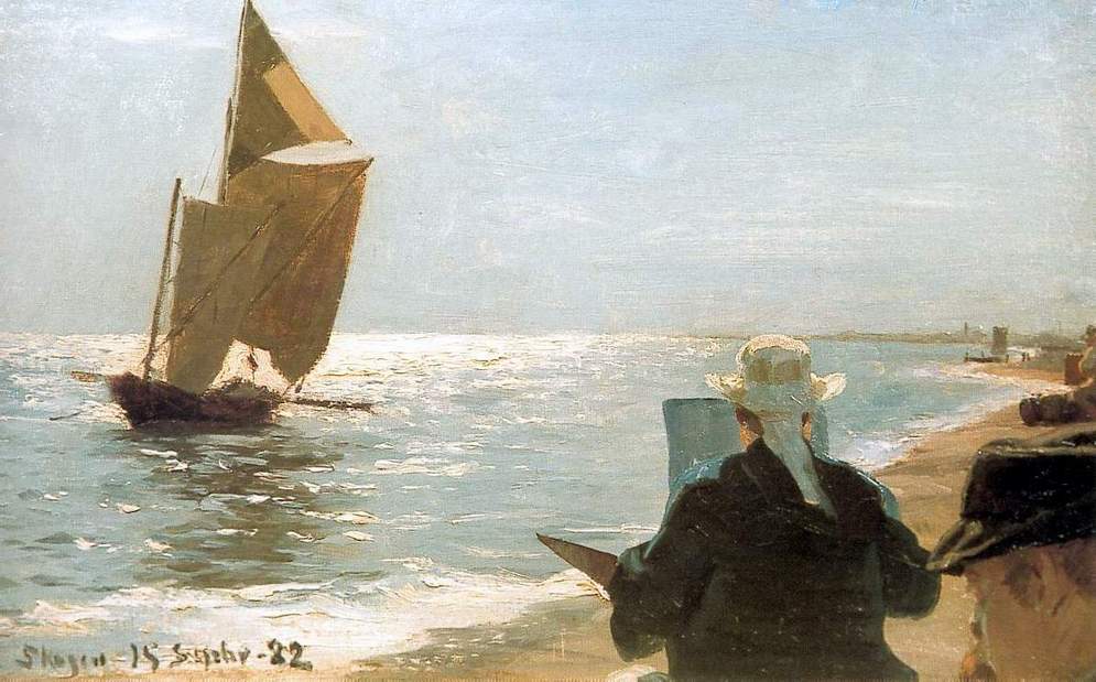 Artists on the Beach (1882) - Peder Severin Krøyer Tablo