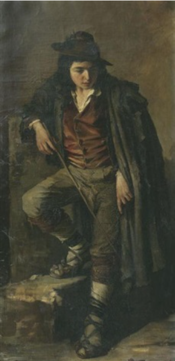 Italian shepherd boy - Peder Severin Krøyer Tablo