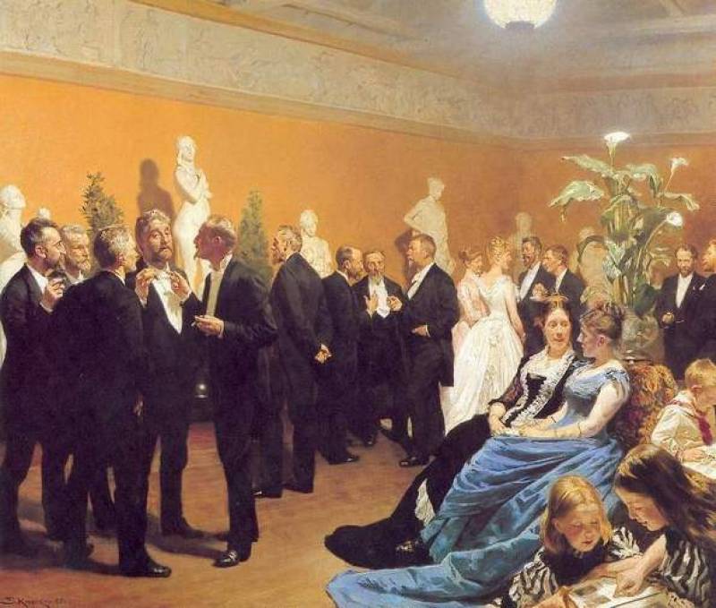 Meeting at the Museum (1888) – Peder Severin Krøyer Tablo