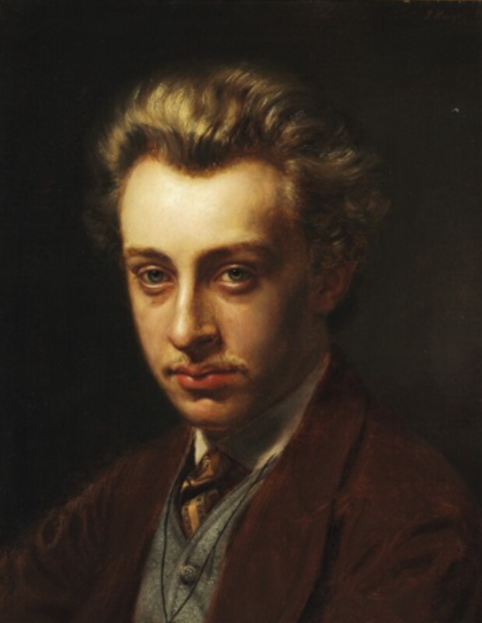 Portrait of the painter Frans Schwartz (1869) - Peder Severin Krøyer Tablo