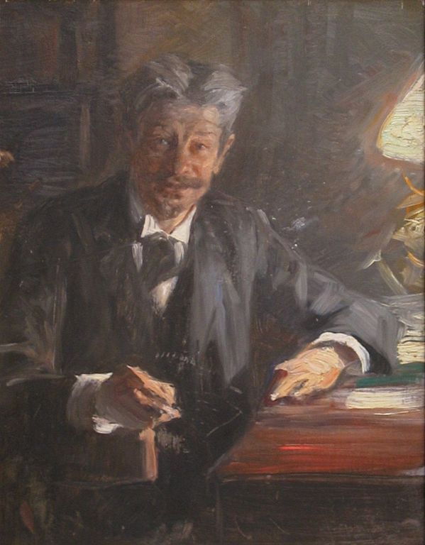 Sketch to portrait of Georg Brandes (1900) – Peder Severin Krøyer Tablo