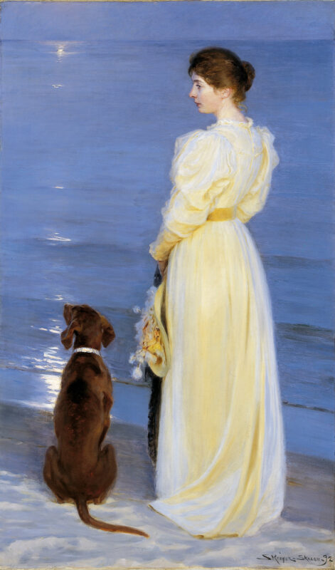 Summer Evening at Skagen (1892) - Peder Severin Krøyer Tablo