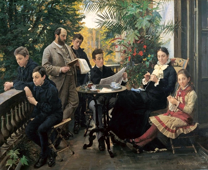 The Hirschsprung family (1881) - Peder Severin Krøyer Tablo