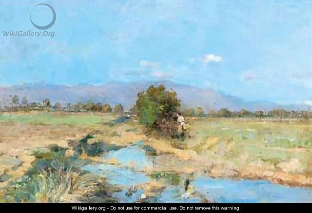 By The Stream - Périclès Pantazis Tablo