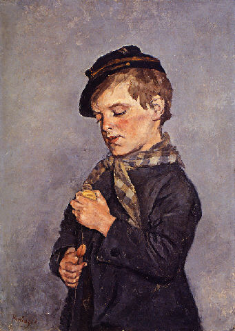 L'enfant a la toupie - Périclès Pantazis Tablo