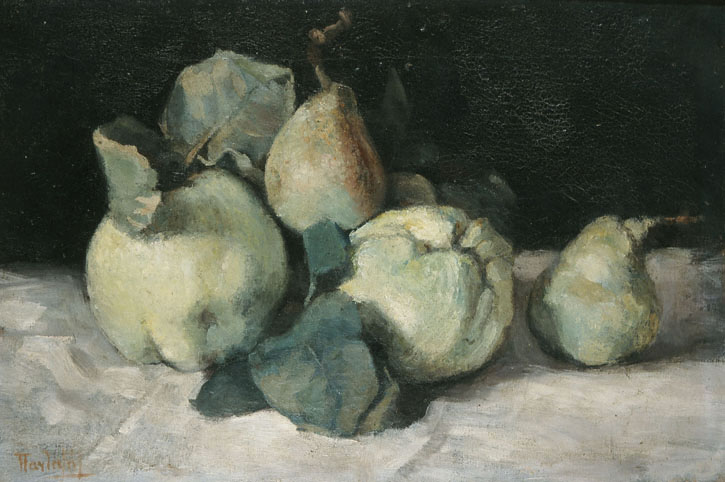 Still life with quinces (1880) - Périclès Pantazis Tablo