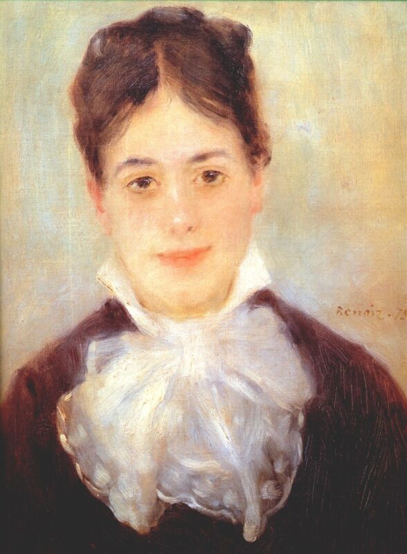 A Young Woman (1875) - Pierre-Auguste Renoir Tablo