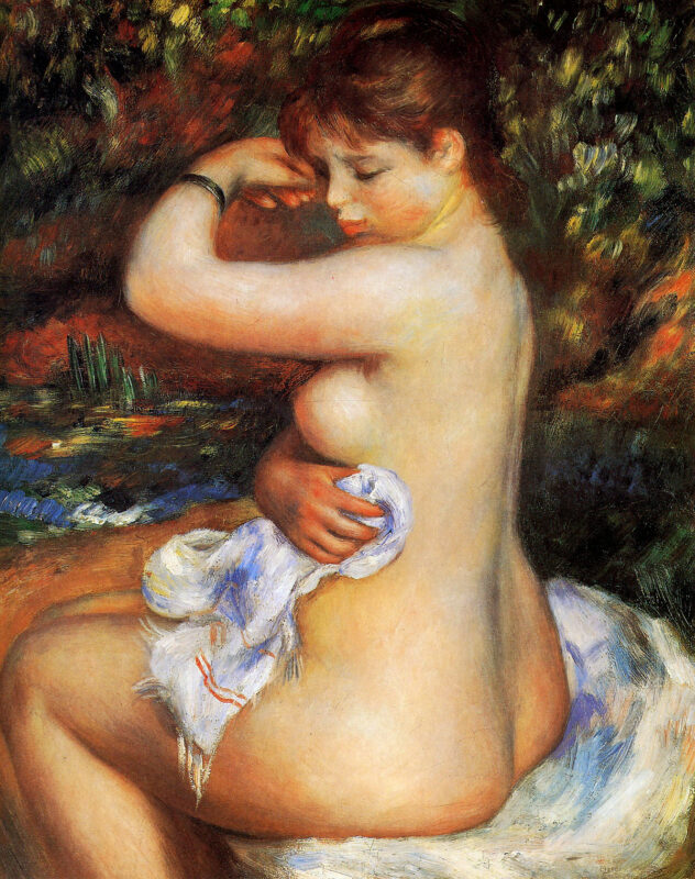 After the Bath (1888) - Pierre-Auguste Renoir Tablo