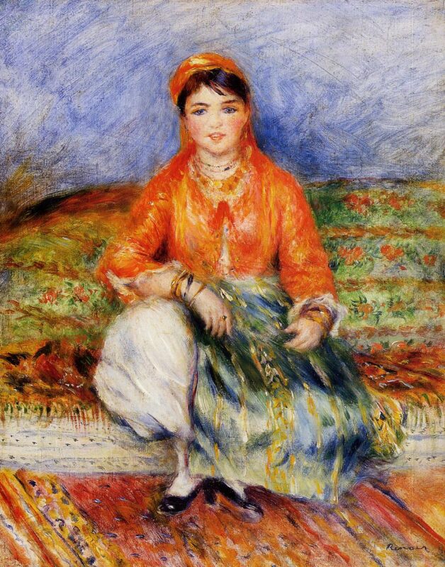 Algerian Girl (1881) - Pierre-Auguste Renoir Tablo