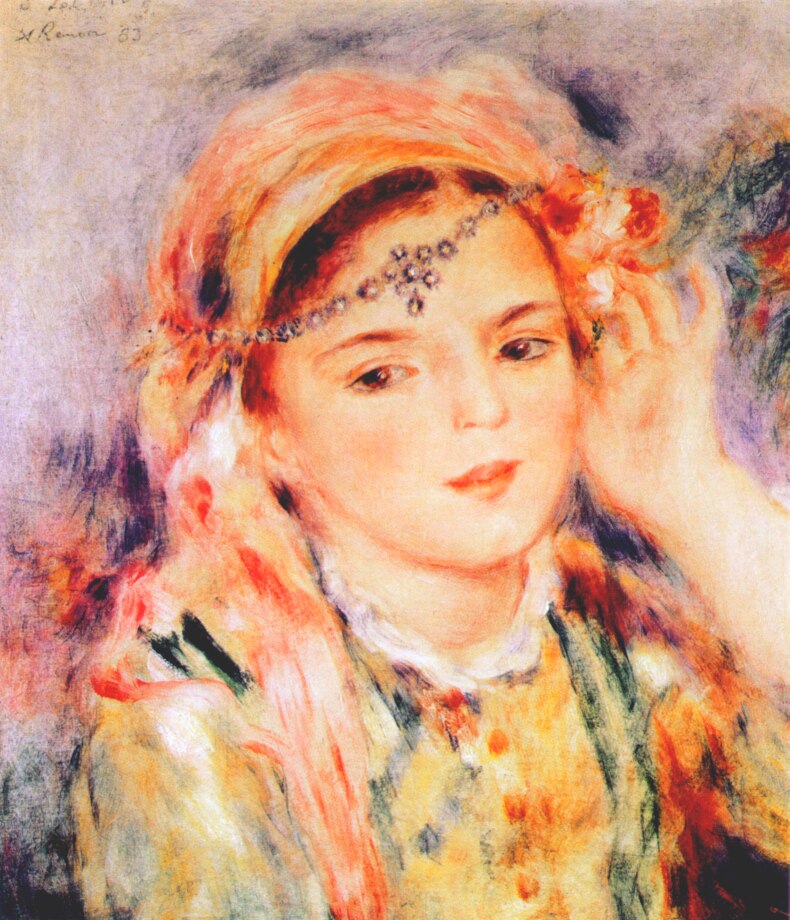 Algerian Woman (1883) – Pierre-Auguste Renoir Tablo