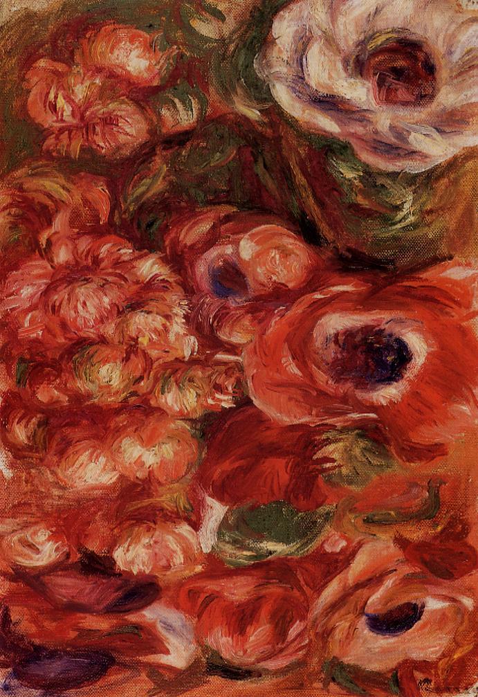 Anemonies – Pierre-Auguste Renoir Tablo