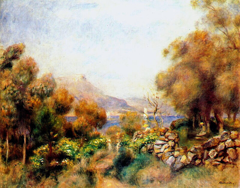 Antibes (1893) - Pierre-Auguste Renoir Tablo
