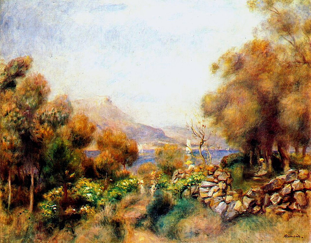 Antibes (1893) - Pierre-Auguste Renoir Tablo