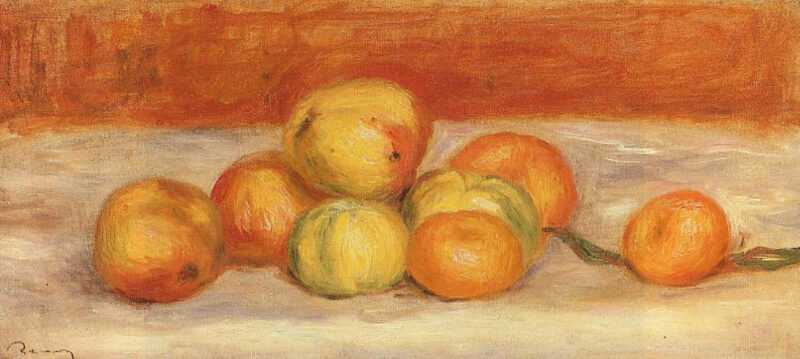 Apples and Manderines (1901) - Pierre-Auguste Renoir Tablo