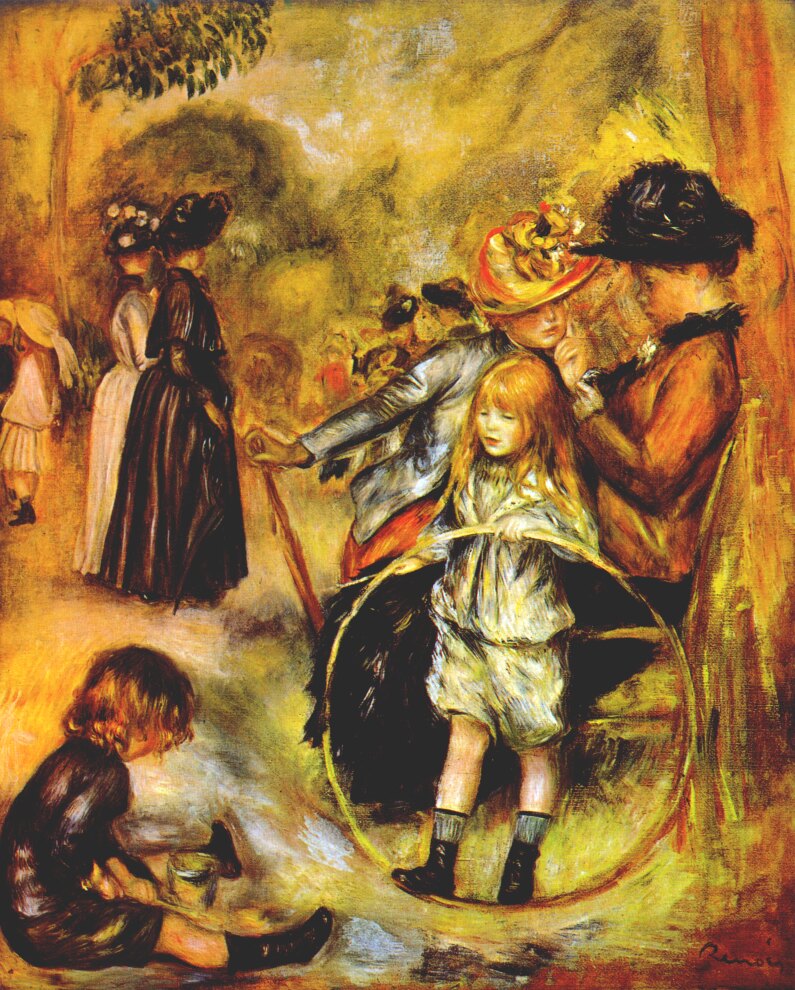 At the Luxembourg Gardens (1883) – Pierre-Auguste Renoir Tablo