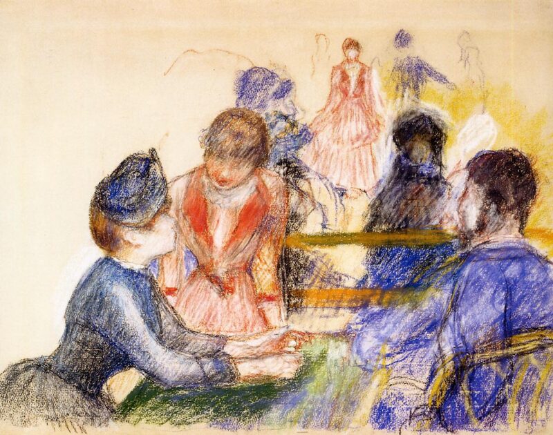 At the Moulin de la Galette (1875) – Pierre-Auguste Renoir Tablo