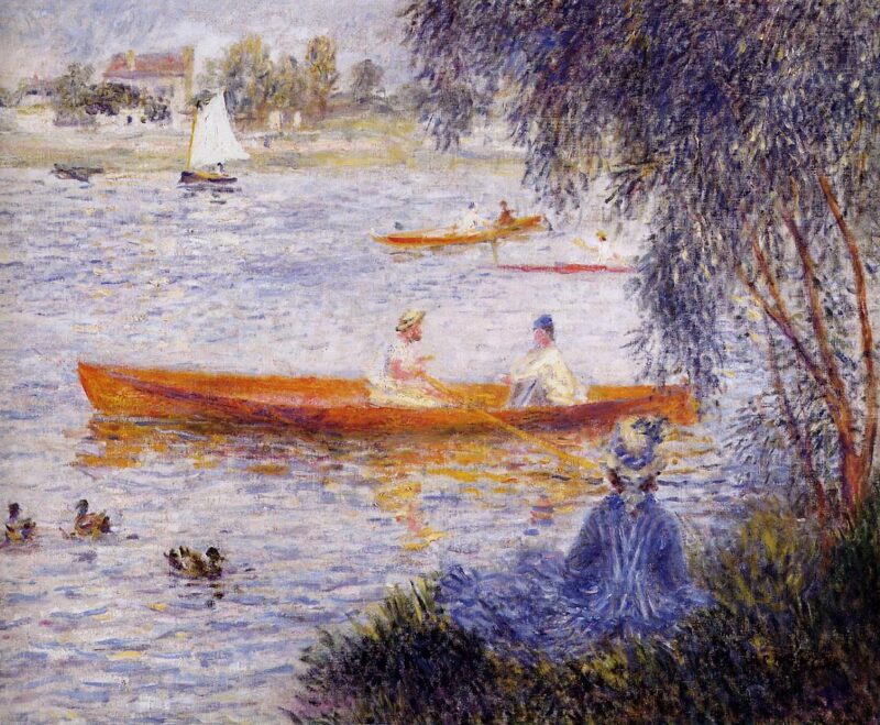Boating at Argenteuil (1873) - Pierre-Auguste Renoir Tablo