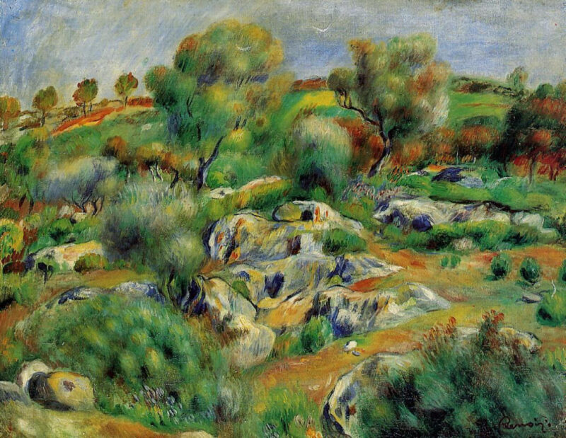 Breton Landscape (1893) – Pierre-Auguste Renoir Tablo