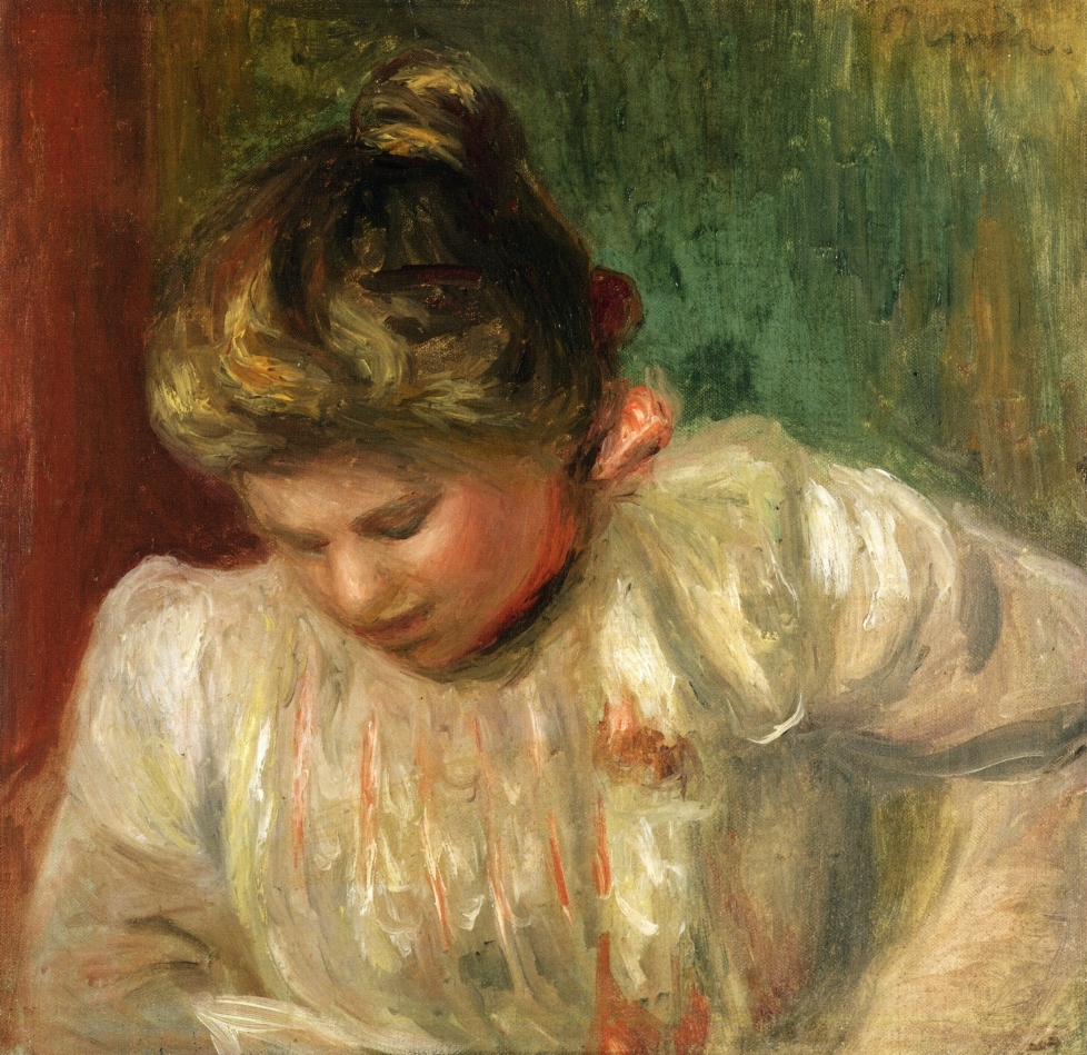 Bust of a Girl (1900) – Pierre-Auguste Renoir Tablo