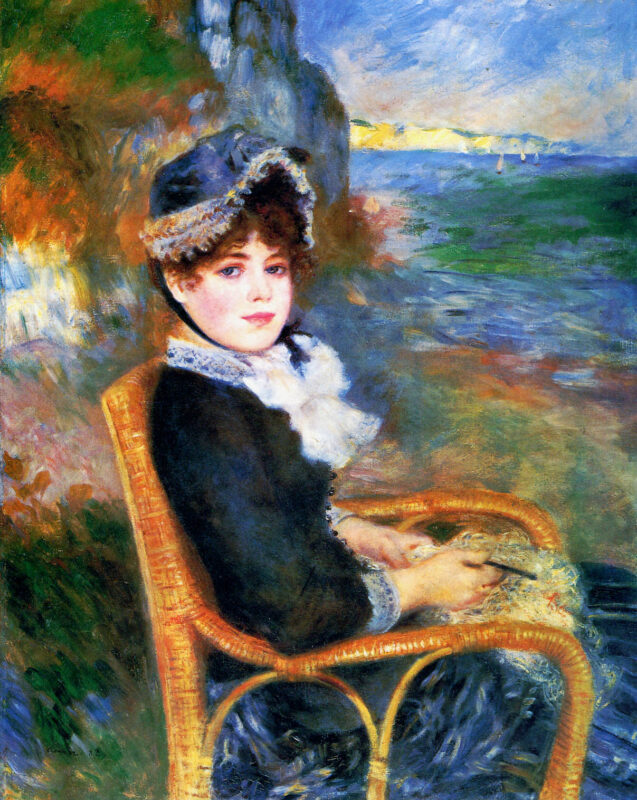 By the Seashore (1883) - Pierre-Auguste Renoir Tablo