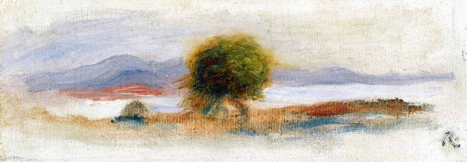 Cagnes Landscape (1910) - Pierre-Auguste Renoir Tablo