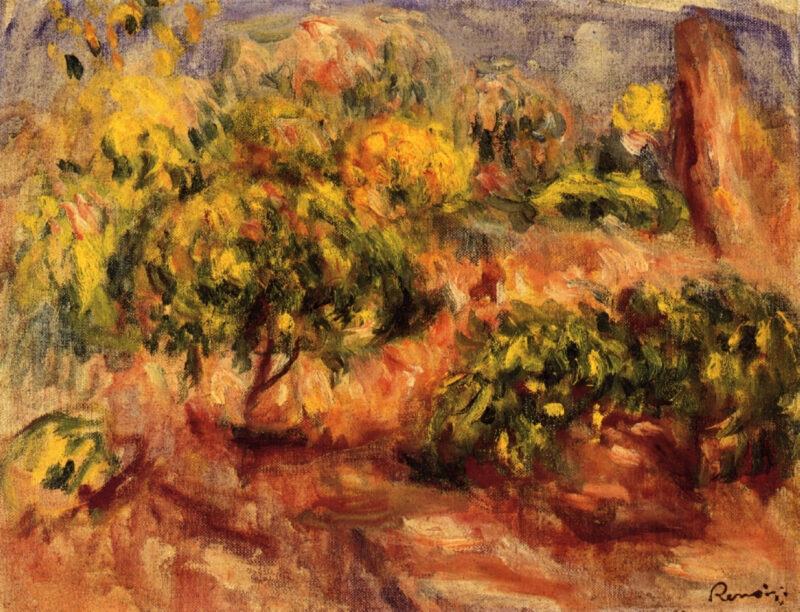 Cagnes Landscape (1914) - Pierre-Auguste Renoir Tablo
