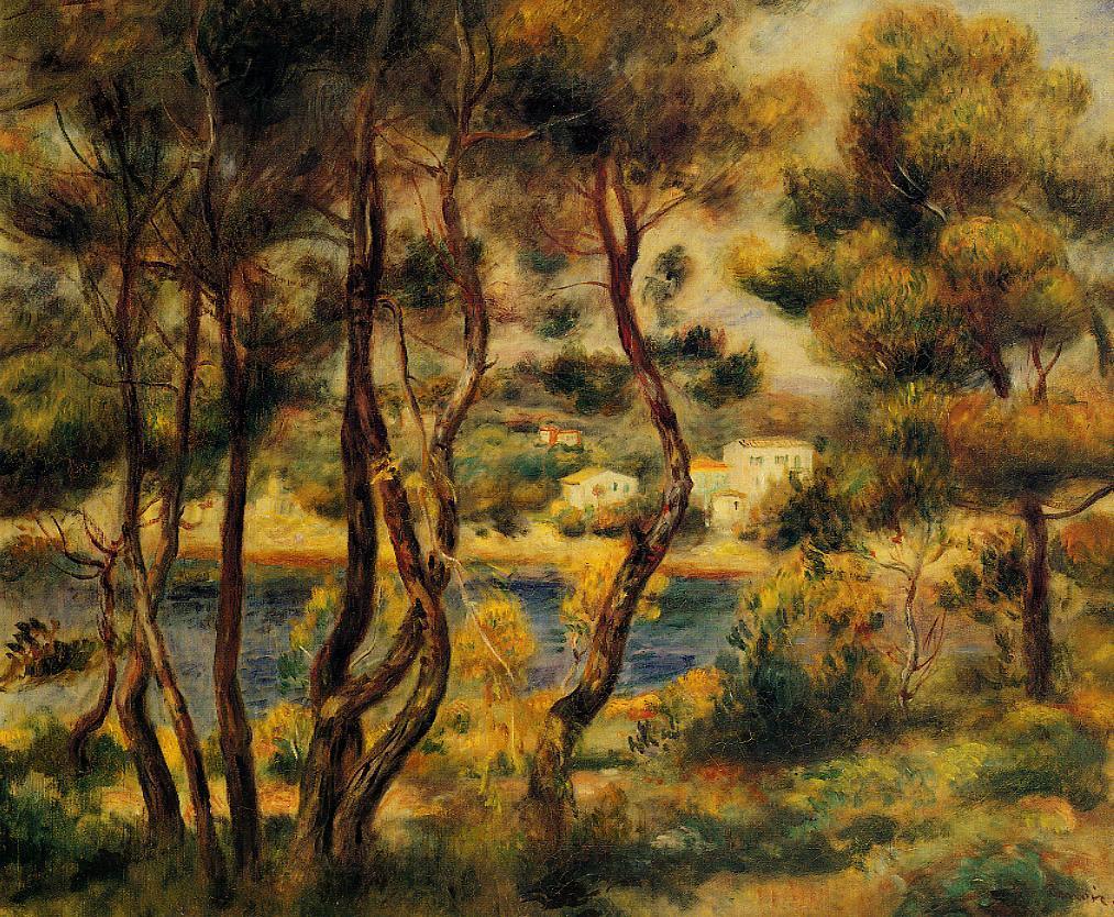 Cape Saint Jean (1908) - Pierre-Auguste Renoir Tablo