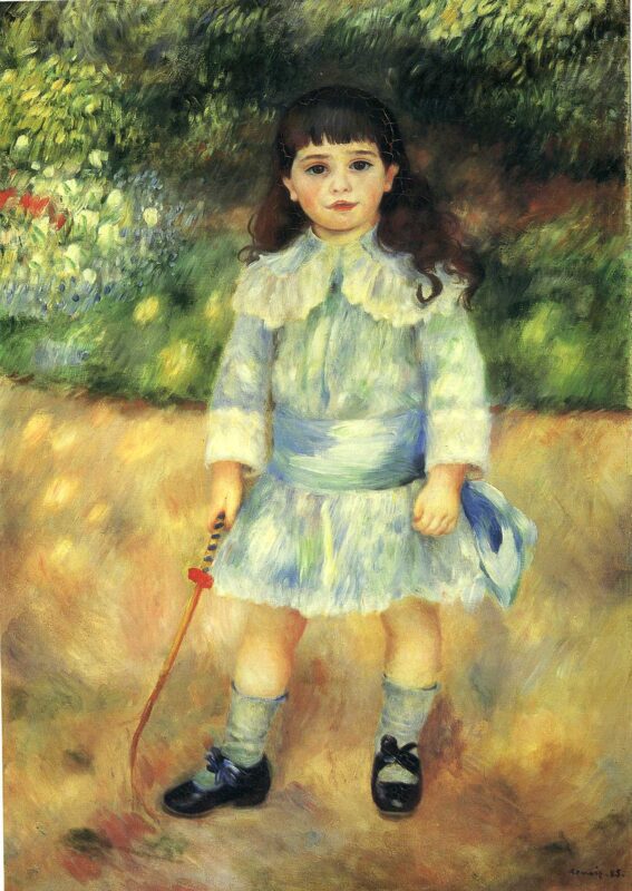 Child with a Whip (1885) - Pierre-Auguste Renoir Tablo