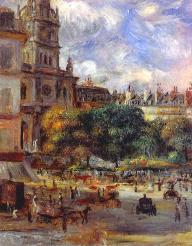 Church of the Holy Trinity in Paris (1892) - Pierre-Auguste Renoir Tablo